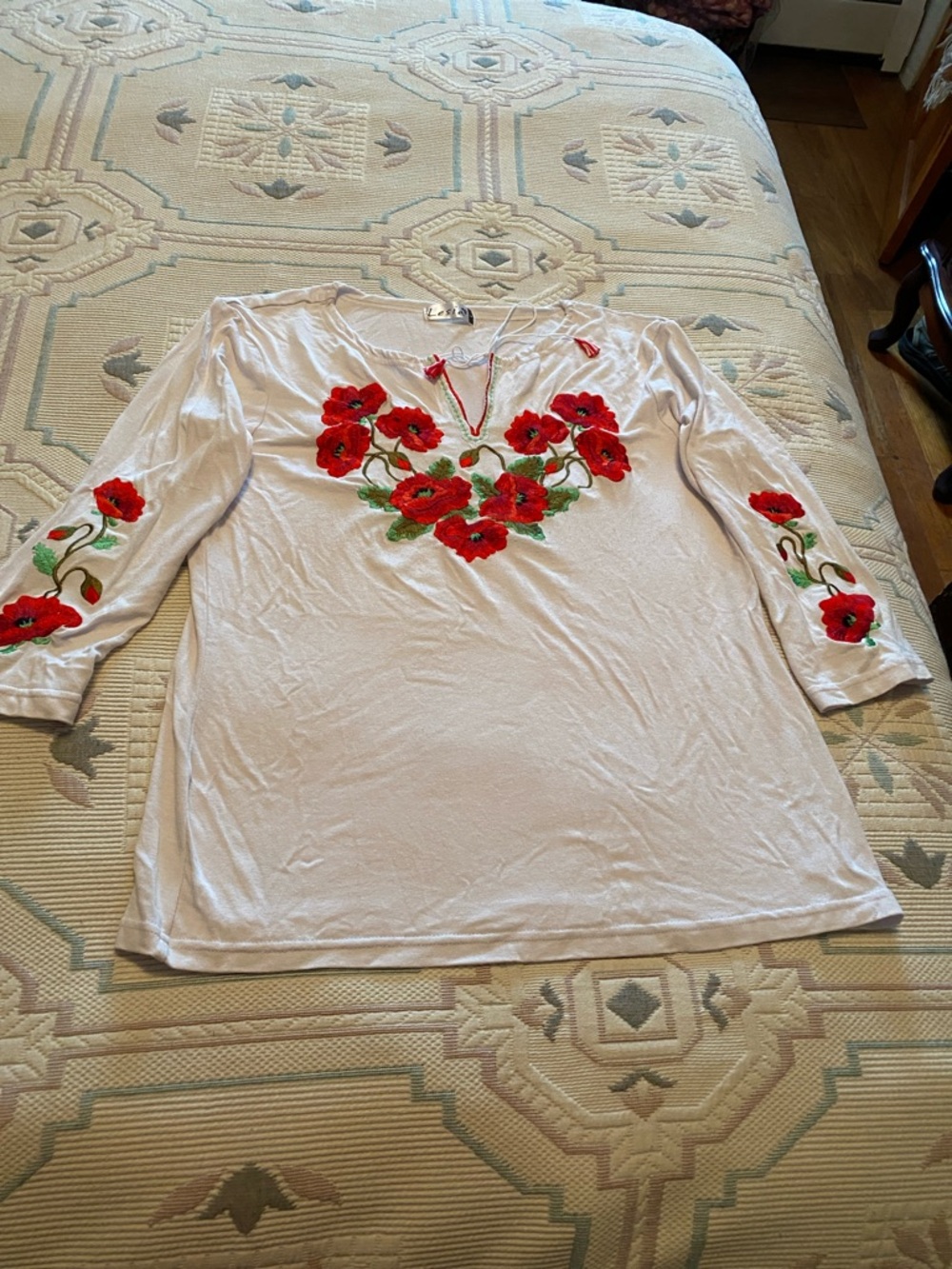 Embroidered top